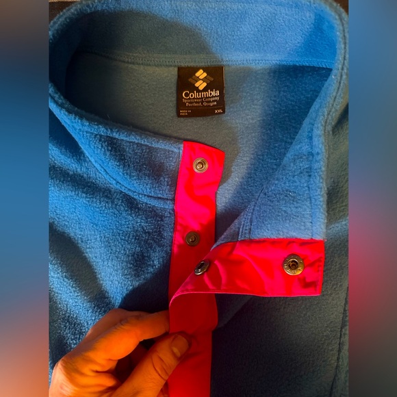 Columbia fleece men’s xxl vintage button down brand new - Picture 3 of 5